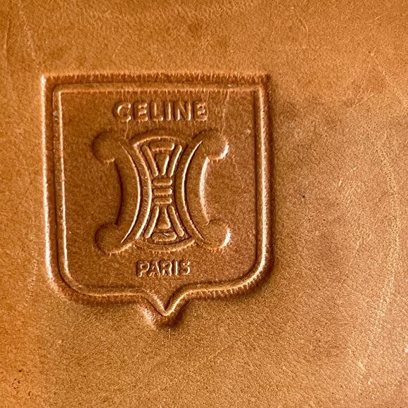 Celine Vintage Macadam Clutch Wristlet Bag  w/ Lock and Key - Preowned - Picture 14 of 16